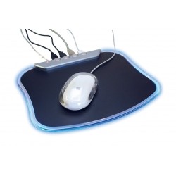 Mouse Pad cu Hub USB si iluminare
